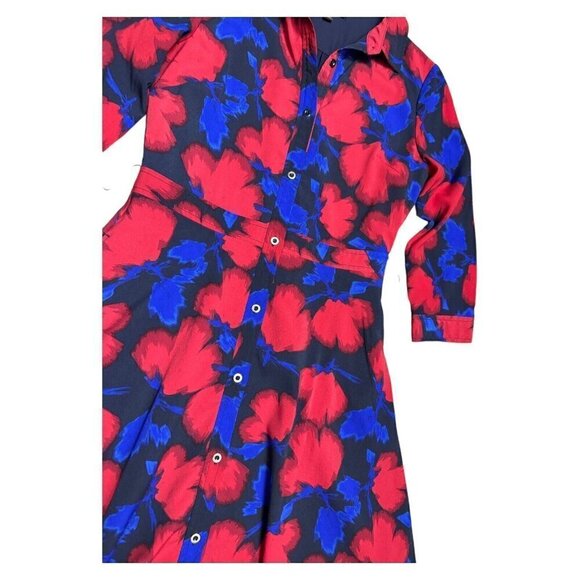 Banana Republic FLORAL Lightweight Summer Business Casual Cute Long Dress Size 2 - Picture 4 of 4